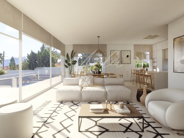 Villa moderna con vista al mar en Baladra 2